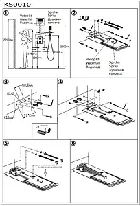 Лейка верхнего душа с настенным креплением Rav Slezak хром KS0010 Лейка верхнего душа с настенным креплением Rav Slezak хром KS0010, 3