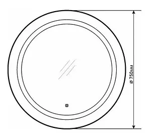 Зеркало с подсветкой Comforty Круг 75 00004140525CF Зеркало с подсветкой Comforty Круг 75 00004140525CF, 2