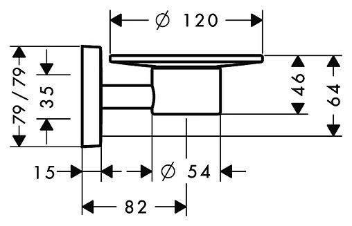 Мыльница Hansgrohe PuraVida белый/хром 41502000