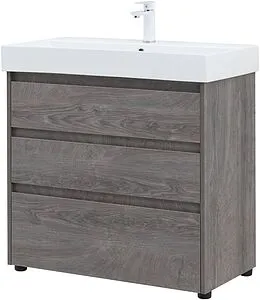 Тумба-умывальник напольная Aquanet Nova Lite 85 дуб рошелье 00302476+ Тумба-умывальник напольная Aquanet Nova Lite 85 дуб рошелье 00302476+, 4