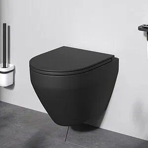 Унитаз подвесной безободковый Am.Pm Spirit 2.0 FlashClean черный матовый C701700MBSC Унитаз подвесной безободковый Am.Pm Spirit 2.0 FlashClean черный матовый C701700MBSC, 3