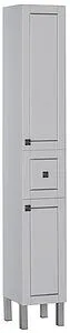 Шкаф-пенал напольный Aquanet Честер 30 белый/серебро 182682, 1