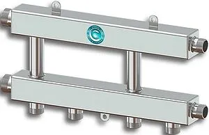 Коллектор распределительный каскадный 3 контура 1"н x 1¼"н Север-KUG(Aisi) 1915033 Коллектор распределительный каскадный 3 контура 1"н x 1¼"н Север-KUG(Aisi) 1915033, 1