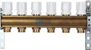 Группа коллекторная без расходомеров 11 отводов 1"в/в x ¾"ек Luxor CD 468/11 15552711 Группа коллекторная без расходомеров 11 отводов 1"в/в x ¾"ек Luxor CD 468/11 15552711, 4