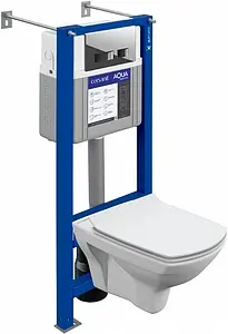 Комплект 6 в 1 Cersanit Carina XL CO DPL EO slim 63486 с кнопкой Movi P-BU-MOV/Cg хром глянцевый, 1