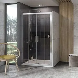 Дверь в нишу 1900мм прозрачное стекло Ravak 10° 10DP4-190 0ZKL0C00Z1, 3