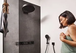 Термостат для 4 потребителей Hansgrohe RainSelect чёрный матовый 15382670, 5