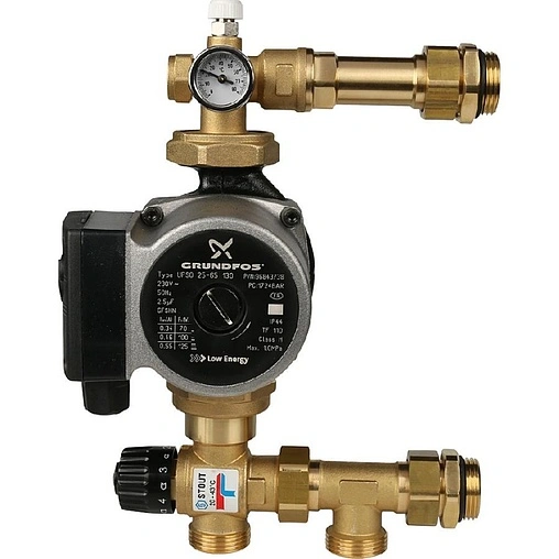 Узел насосно-смесительный с насосом Grundfos UPSO 25-65 130 Stout SDG-0020-004001