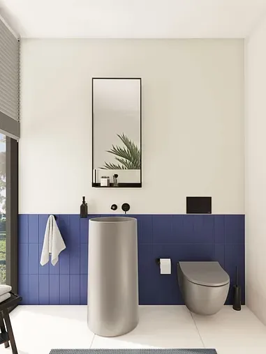 Клавиша смыва для унитаза VitrA Root Square 740-2311 черный матовый