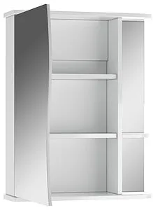 Шкаф-зеркало Айсберг Волна 1-55 L белый DA1032HZ, 3