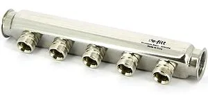Коллектор распределительный проходной 5 отводов 1&quot;в/в x ¾&quot;ек Uni-fitt 430I4305, 5