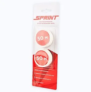 Нить уплотнительная набор катушек 2х50м SPRINT 61013 Нить уплотнительная набор катушек 2х50м SPRINT 61013, 1
