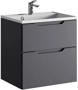 Тумба под умывальник подвесная Raval Wector 60 антрацит Wct.01.60/P/A/MD, 1
