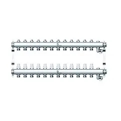 Группа коллекторная без расходомеров 12 отводов 1"в/в x ¾"ек Wester W903.12