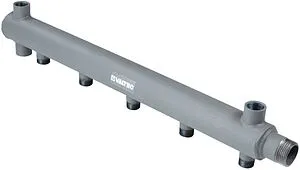 Коллектор распределительный концевой 11 отводов 1"н x ½"н Ду 40мм Valtec VTc.510.BS.SG40060411 Коллектор распределительный концевой 11 отводов 1"н x ½"н Ду 40мм Valtec VTc.510.BS.SG40060411, 1