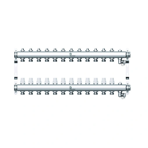 Группа коллекторная без расходомеров 12 отводов 1&quot;в/в x 3/4&quot;ек Wester W903.12