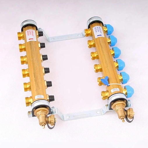Группа коллекторная без расходомеров 6 отводов 1&quot;в/в x ¾&quot;ек Watts HKV 10004180
