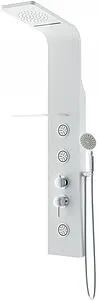 Душевая панель с гидромассажем со смесителем для душа Am.Pm Joy белый матовый W85P-2-136AW Душевая панель с гидромассажем со смесителем для душа Am.Pm Joy белый матовый W85P-2-136AW, 4