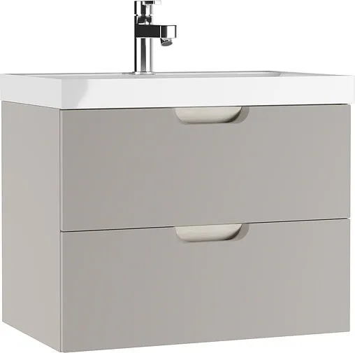 Тумба-умывальник подвесной Домино Dune 70 серый тауп DD2502T+4627173210171