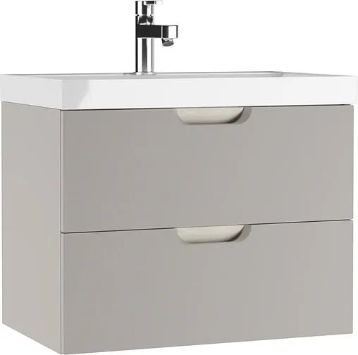 Тумба-умывальник подвесная Домино Dune 70 серый тауп DD2502T+4627173210171