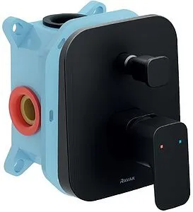 Смеситель для ванны скрытого монтажа Ravak 10° Free чёрный матовый X070158, 5