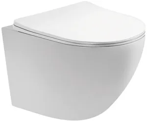 Унитаз подвесной безободковый Aquatek Европа белый AQ1900-00, 1