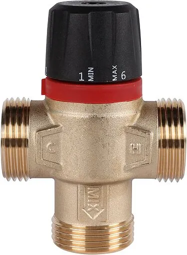 Трехходовой термостатический смесительный клапан 1&quot; +30...+65°С Kvs 2.3 Rommer RVM-1131-236525