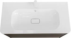 Тумба-умывальник подвесная Cezares Relax 100 оружейная сталь RELAX-1000-2C-SO-GM+CZR-1000/480-LV-MR-NV, 4