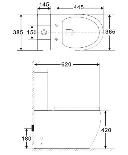 Чаша унитаза BelBagno Amanda белый BB051CPR