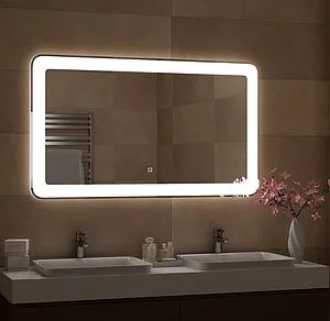 Зеркало с подсветкой Continent Velvette Led 100x70 с подогревом, с датчиком движения белый ЗЛП746 Зеркало с подсветкой Continent Velvette Led 100x70 с подогревом, с датчиком движения белый ЗЛП746, 3