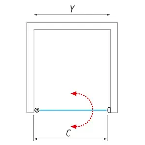 Дверь в нишу 900мм прозрачное стекло Roltechnik Tower Line TCN1/900 728-9000000-01-02 Дверь в нишу 900мм прозрачное стекло Roltechnik Tower Line TCN1/900 728-9000000-01-02, 4