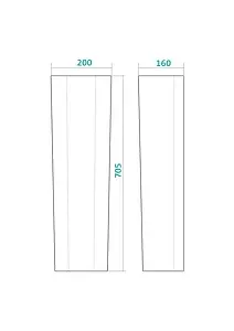 Пьедестал Santek Бореаль белый 1WH110591 Пьедестал Santek Бореаль белый 1WH110591, 2
