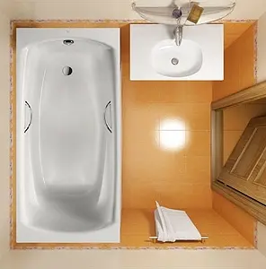 Ванна стальная Roca Swing 180x80 белый 2200E0000 Ванна стальная Roca Swing 180x80 белый 2200E0000, 4