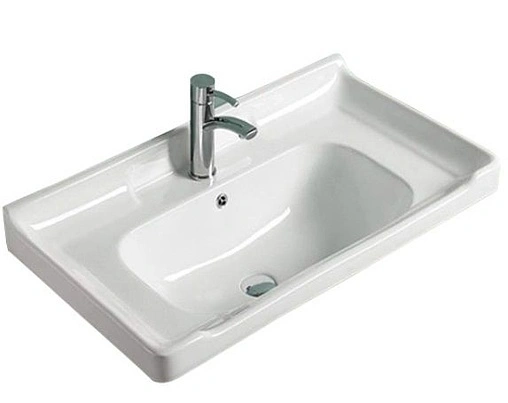 Тумба-умывальник подвесная Comforty Рига 80 дуб сонома/белый 00004139026CF