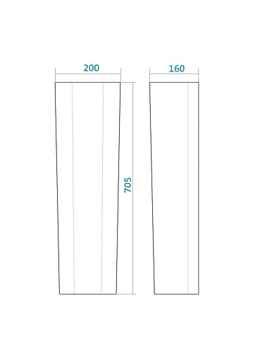 Пьедестал Santek Бореаль белый 1WH110591 Пьедестал Santek Бореаль белый 1WH110591