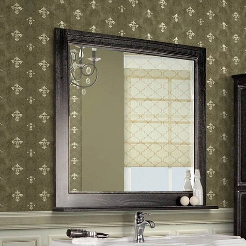 Зеркало Aquaton Жерона 85 черное серебро 1A158702GEM50