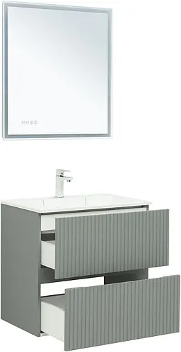 Тумба-умывальник Aquanet Джейн 70 мисти грин 00313317+