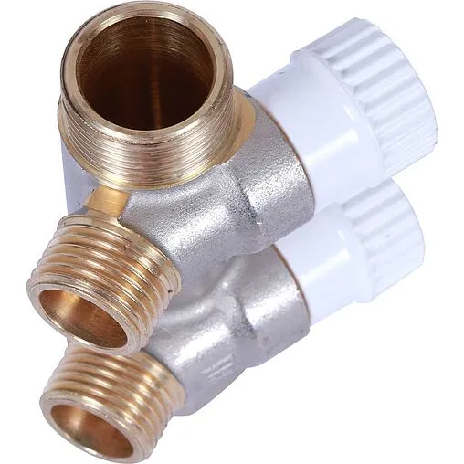 Коллектор регулирующий проходной 2 отвода ¾&quot;в/н x ½&quot;н Stout SMB 6852 341202