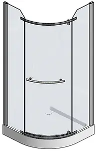 Душевое ограждение 900x900мм тонированное стекло Roltechnik Denver DENVER/800 N0269 Душевое ограждение 900x900мм тонированное стекло Roltechnik Denver DENVER/800 N0269, 2