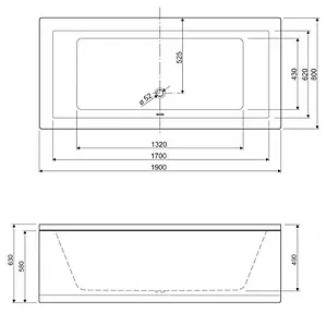 Ванна акриловая Cezares Plane 180x90 Ванна акриловая Cezares Plane 180x90, 2