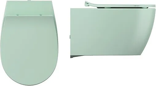 Унитаз подвесной безободковый ISVEA Sentimenti Neo Vortex мятный 10AR02013-2T