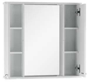 Шкаф-зеркало Айсберг Милана 70 белый DA1127HZ, 4