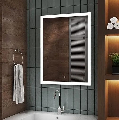 Зеркало с подсветкой Continent Sevilla Led 50x70 с бесконтактным сенсором белый ЗЛП469/1