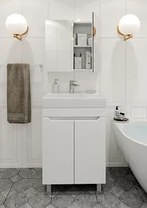 Тумба-умывальник напольная Айсберг Мечта 60 белый DM2309T+4607152361674 Тумба-умывальник напольная Айсберг Мечта 60 белый DM2309T+4607152361674, 5