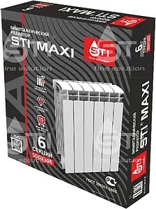 Радиатор биметаллический 6 секций STI MAXI 500/100, 5