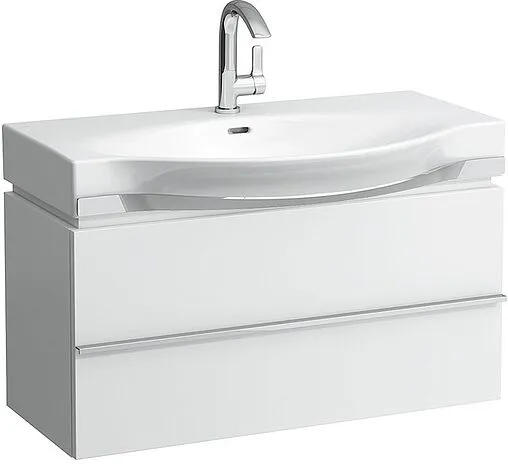 Тумба-умывальник подвесная Laufen Palace 90 белый матовый 4.0125.2.075.463.R+8.1170.2.000.104.R