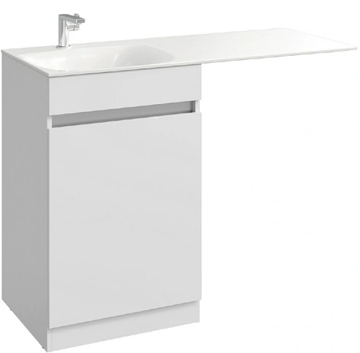 Раковина Aqwella Forma 115 L белый FOR.11.04.D-L