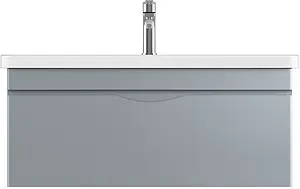 Тумба-умывальник подвесная ISVEA Neo 100 серый 21NGS319100E Тумба-умывальник подвесная ISVEA Neo 100 серый 21NGS319100E, 1