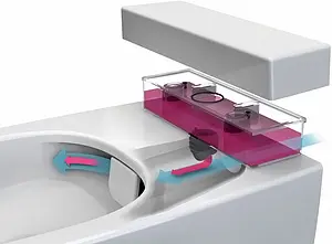 Унитаз подвесной безободковый VitrA D-Light Rim-Ex белый 5911B003-1086 Унитаз подвесной безободковый VitrA D-Light Rim-Ex белый 5911B003-1086, 4