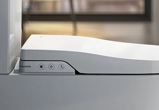 Умный унитаз-биде напольный безободковый Roca Inspira in-wash белый 80306L001